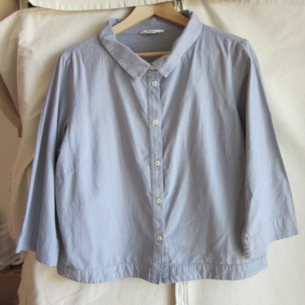 TOAST UK chambray cropped jacket shirt UK14/US10